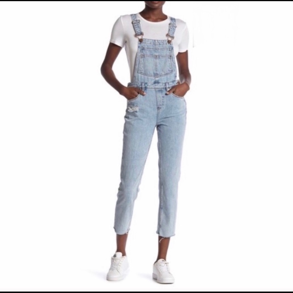 Blank NYC Skim Girlfriend Overalls